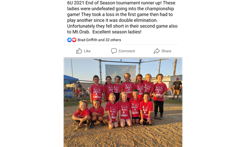 6U- 2nd Place in EOS Tourney 2021