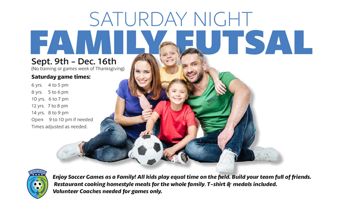 Saturday Night Family Futsal Fall 2017