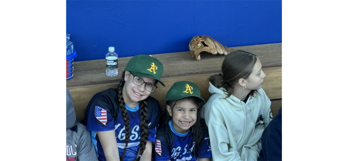 Aurielle & Anabelle Hernandez were the lucky players representing Hgsa at the Oakland A's Exhibition Game on Friday Night. They had a great time and represented well. Great Job Girls!!!
