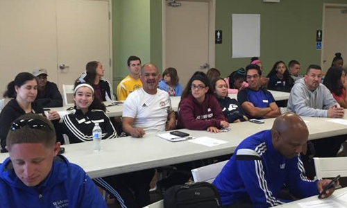 Potttown Soccer Club Coaches at Training