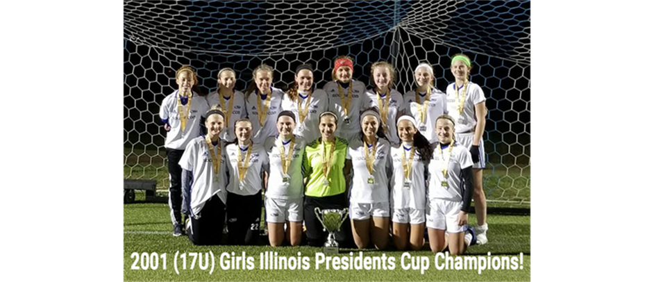 2001 (17U) Girls Illinois Presidents Cup Champions!