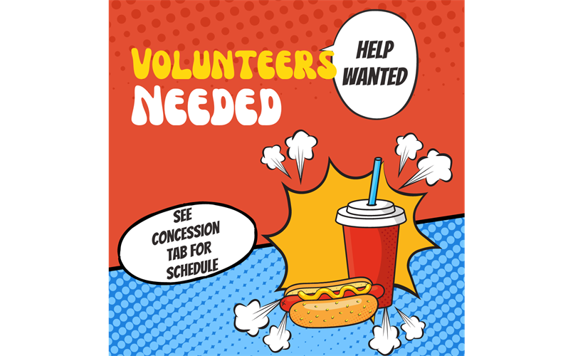 Concession Stand Volunteers Needed-Click here