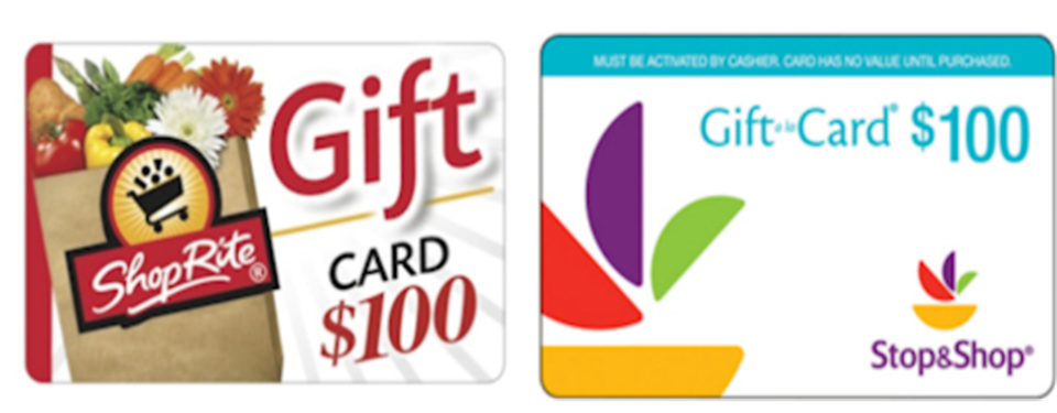 ShopRite and Stop & Shop Gift Cards