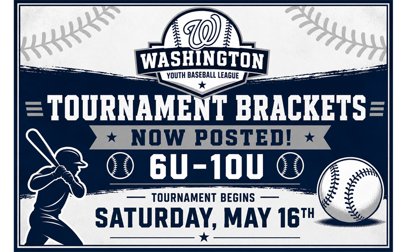 6U-10U Tournament Brackets Posted