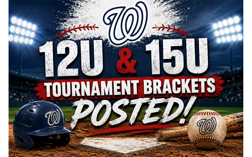 12U & 15U Tournament Brackets Posted