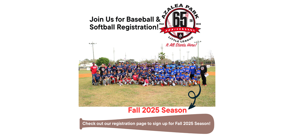 65th Fall Season Starts! Registration Open