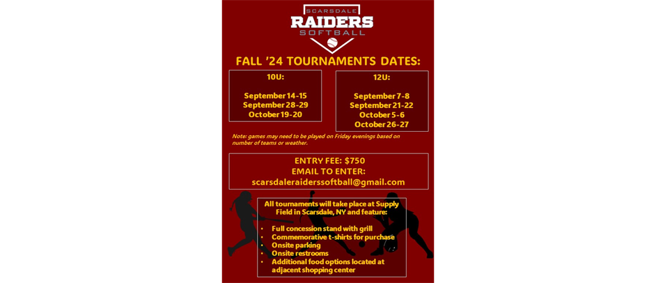 Fall '24 Tournament Schedule