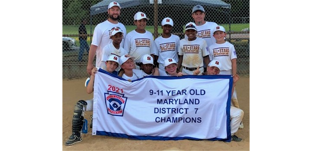 2021 MD7 9-11 Baseball District Champions