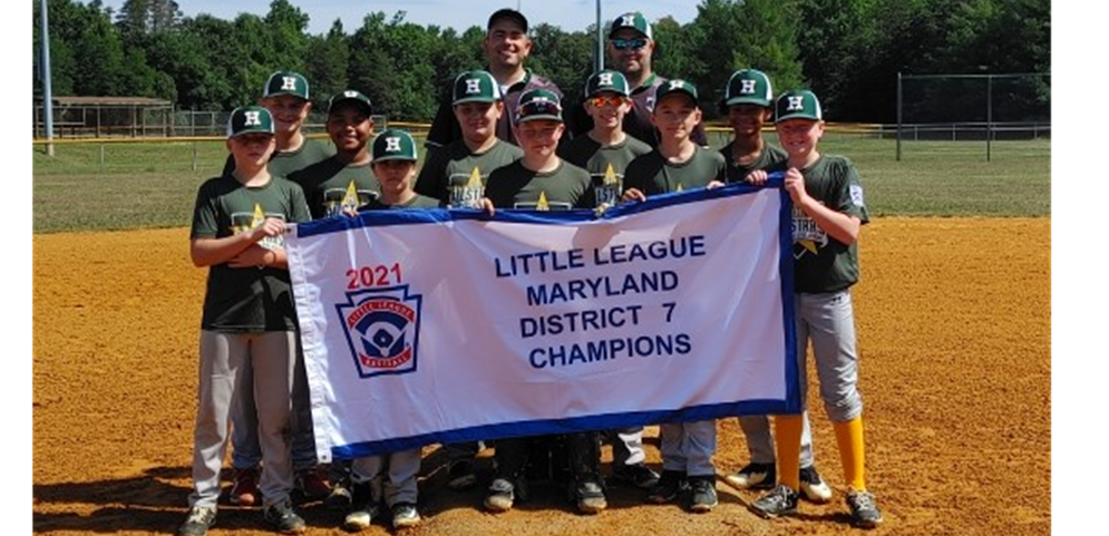 2021 MD7 10-12 Baseball District Champions