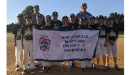 2021 8-10 Baseball Maryland District 7 Tournament * Congrats to HLL*