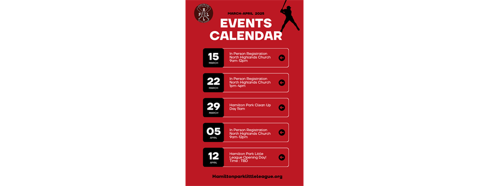 March April 2025 Upcoming Events