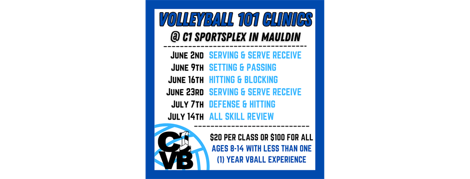 Summer 2024 - Volleyball 101 Clinics