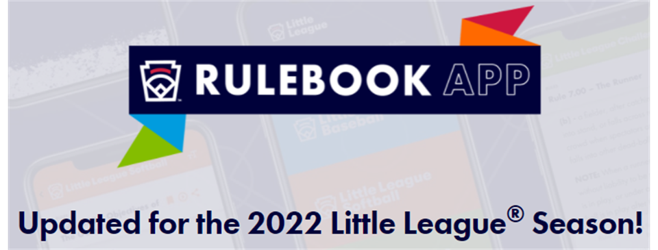 2022 Little League Rulebook App