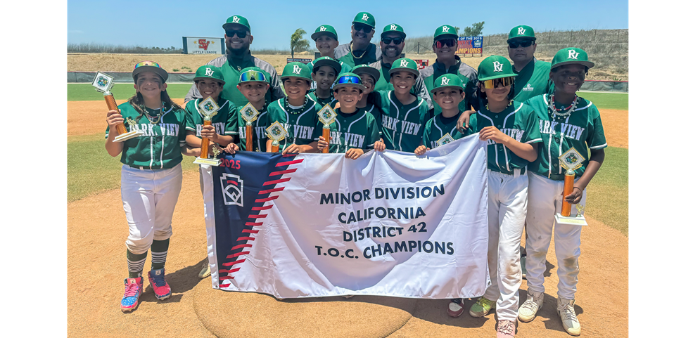 Minor Division 2025 TOC Champions - Park View LL