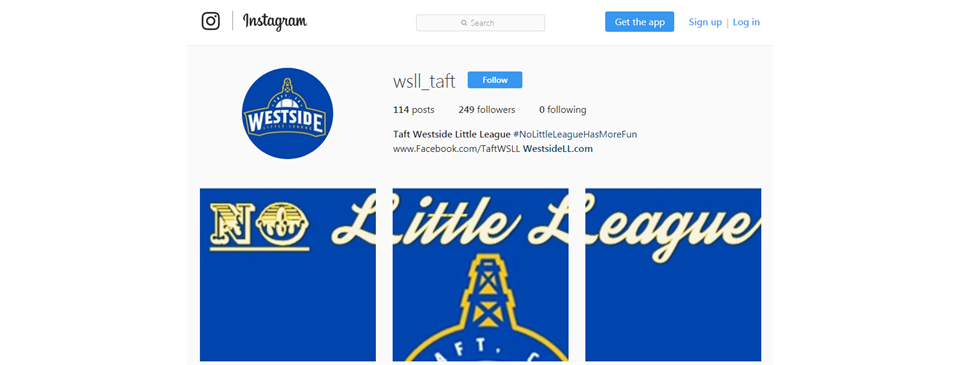 Follow Us on Instagram @WSLL_Taft