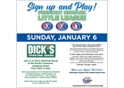 Sign up Day (Jan. 6th) at Dick's Sporting Goods