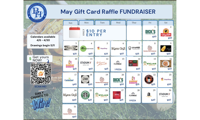 Burlington Harwinton Little League 2026 Calendar Fundraiser