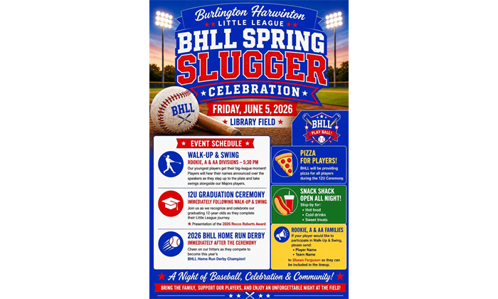 BHLL Spring Slugger Celebration on Friday, June 5! 