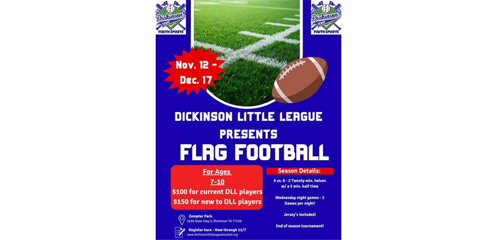 Flag Football Registration Open