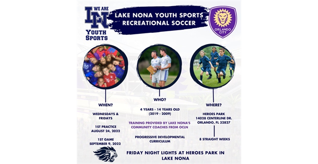 Lake Nona Youth Recreational Soccer Fall 2022
