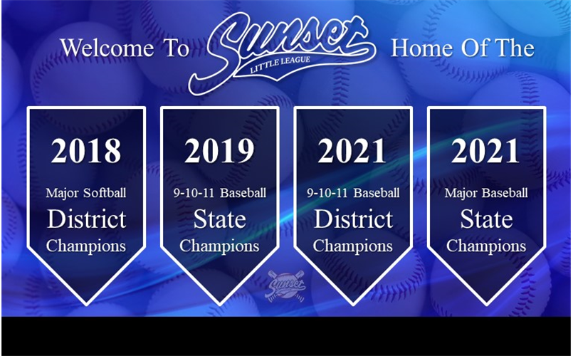 Welcome To Sunset Little League