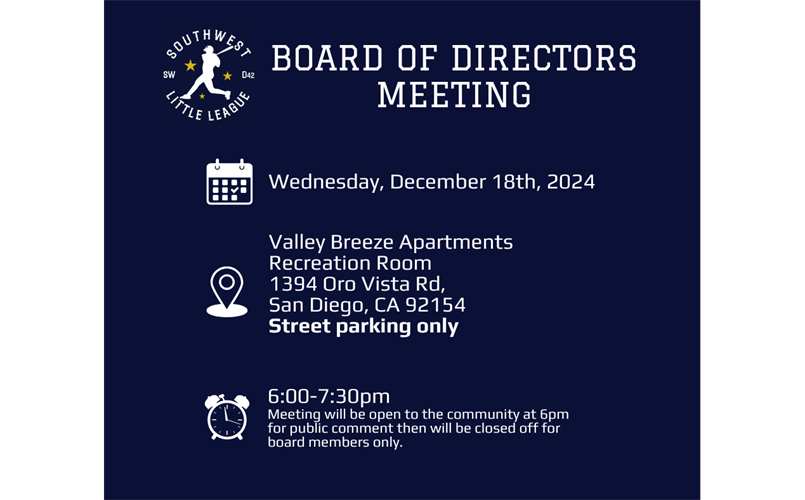 Board of Directors Meeting: December 18, 2024