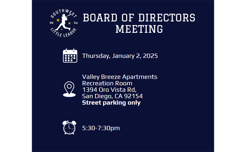 Board of Directors Meeting: January 2, 2025