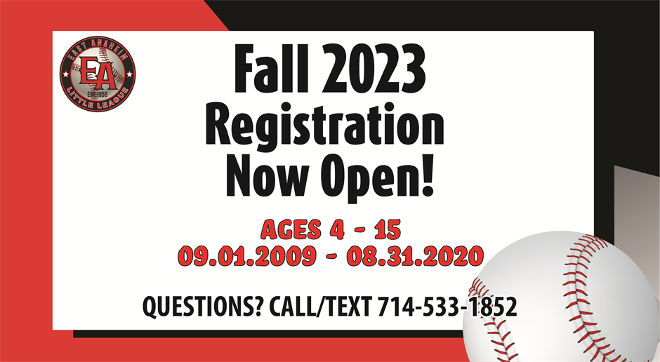 2023 Fall Registration Now Open!