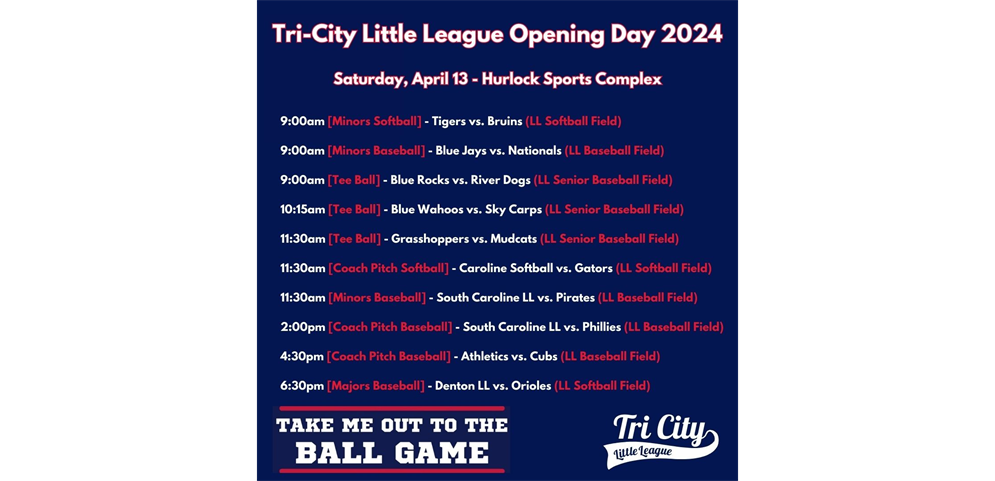 Opening Day Saturday Games