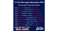 Opening Day Saturday Schedule