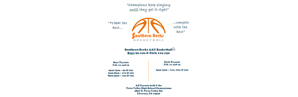 Southern Berks AAU Flyer 2017