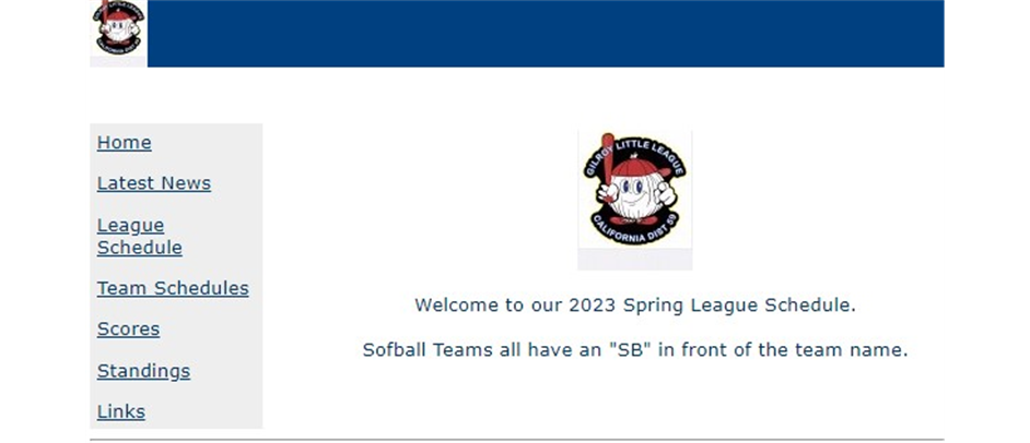 2023 Game Schedules have been posted