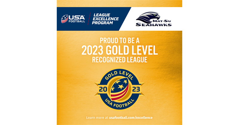 2023 USA FOOTBALL GOLD League Excellence Program award!