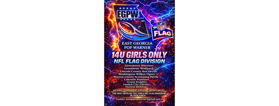 NEW! GIRLS 12-14 FLAG!