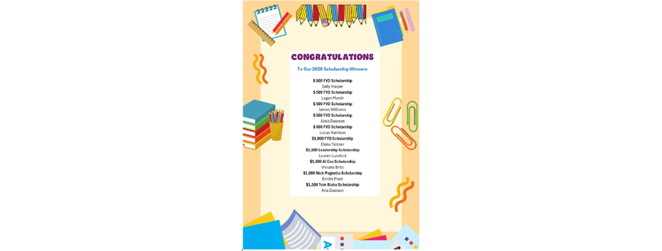 2026 Scholarship Winners