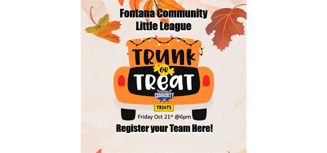 Click Here to Register Your Team for Trunk or Treat