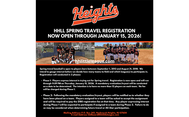 SPRING TRAVEL REGISTRATION IS NOW OPEN!