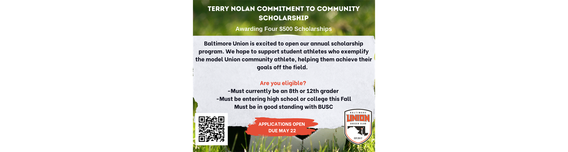 Terry Nolan Commitment to Community Scholarship