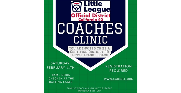 Coaches Clinic Registration is OPEN