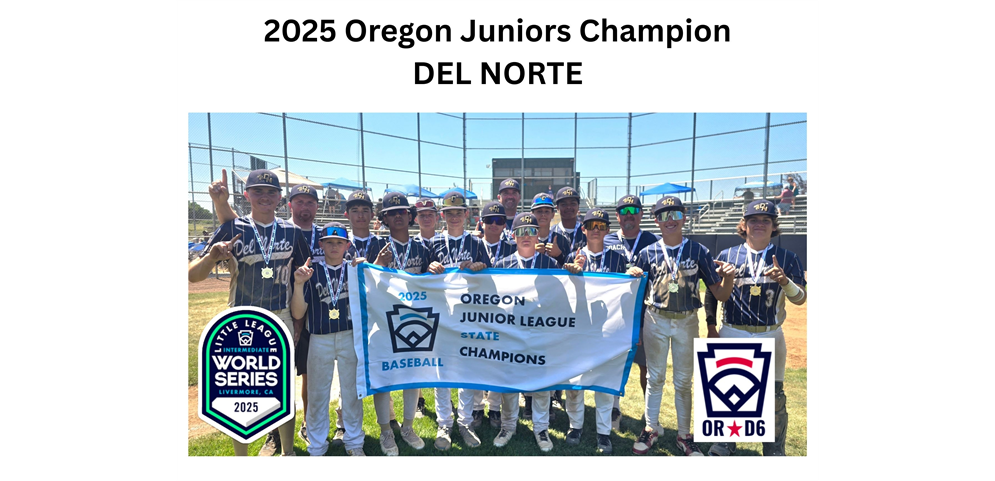 Del Norle LL State Junior Baseball Champion
