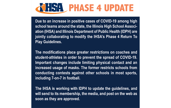 IHSA New Updates as of July 9, 2020