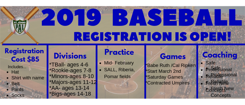 Spring Baseball Registration