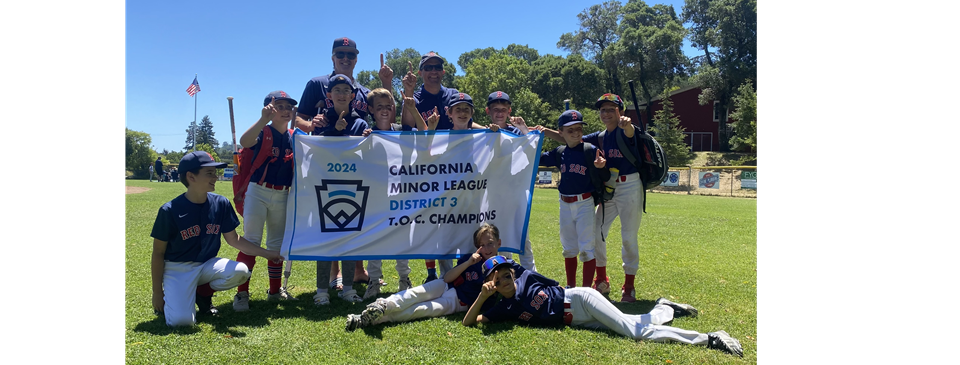 2024 District 3 Minors TOC Champions Ross Valley LL             Red Sox