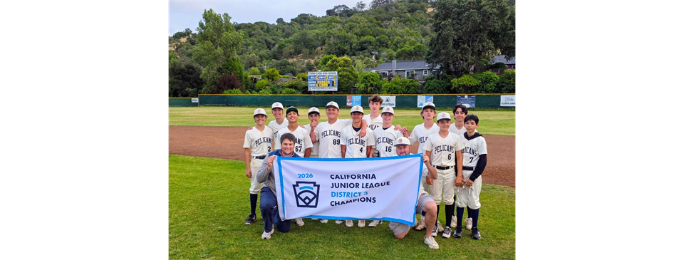 2026 Juniors District 3 Regular Season Champions Tiburon Pelicans