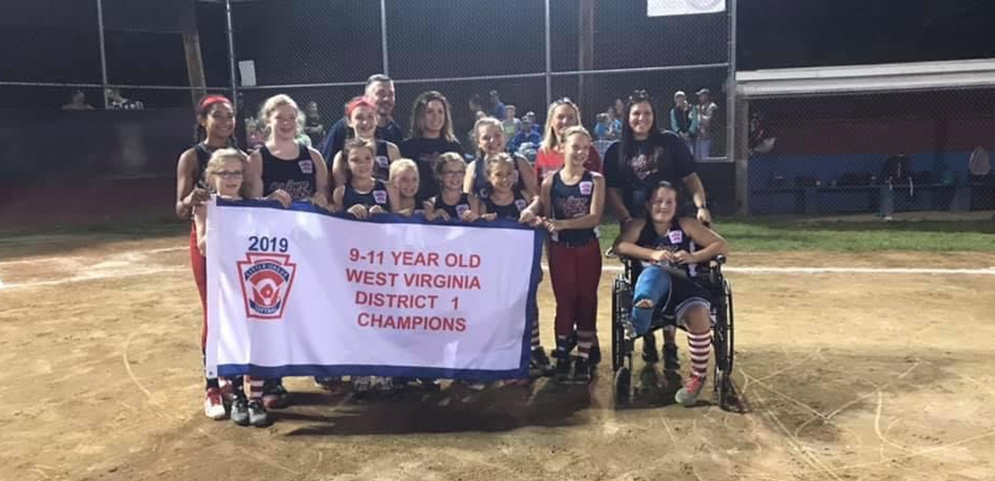 2019 9-11 Softball District Champs and WV State Runner Up!