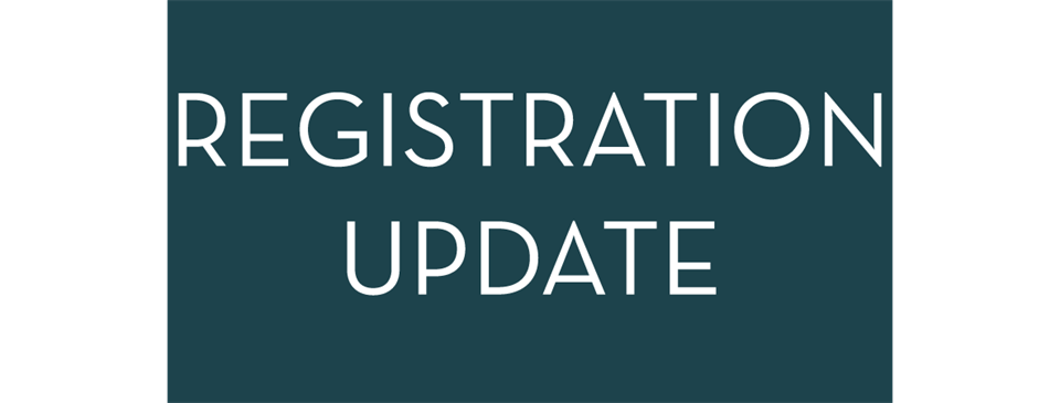 Registration Update