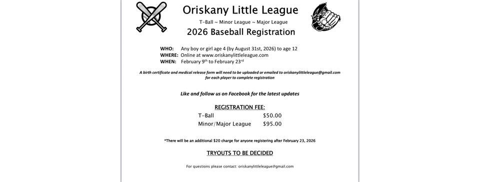 2026 League Registration