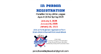 In Person Registration