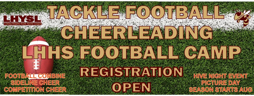 Tackle Football - Cheer Registration OPEN