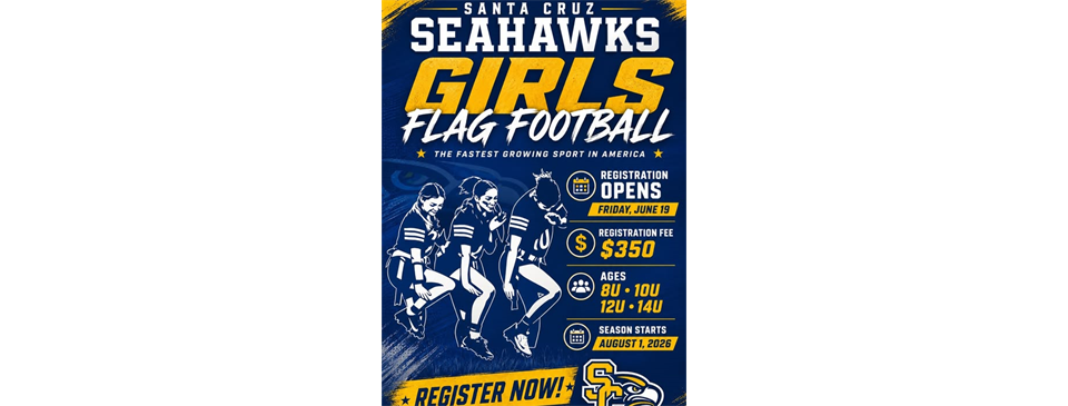Santa Cruz Pop Warner Flag Football for Girls